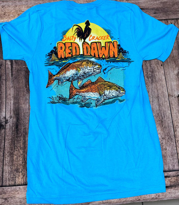 Salty cracker red dawn graphic shirt