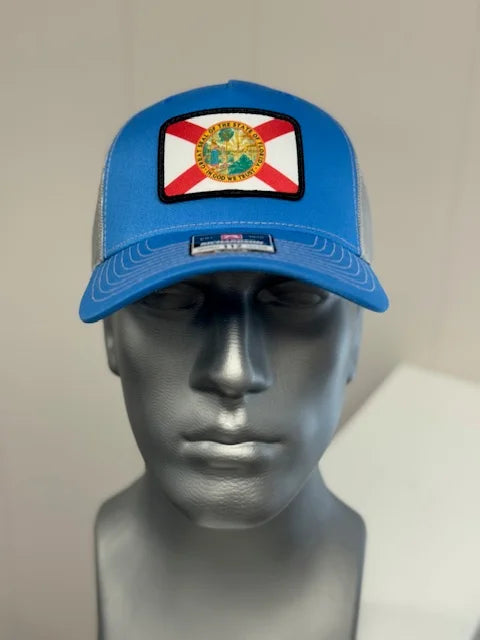 DeLand Apparel Company State of Florida Light Blue and Gray Hat