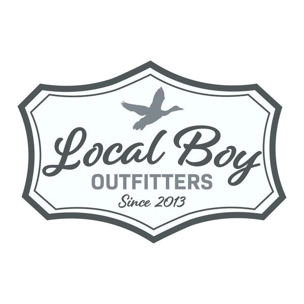Local Boy White/Black/Gray Duck Buckle Decal Sticker