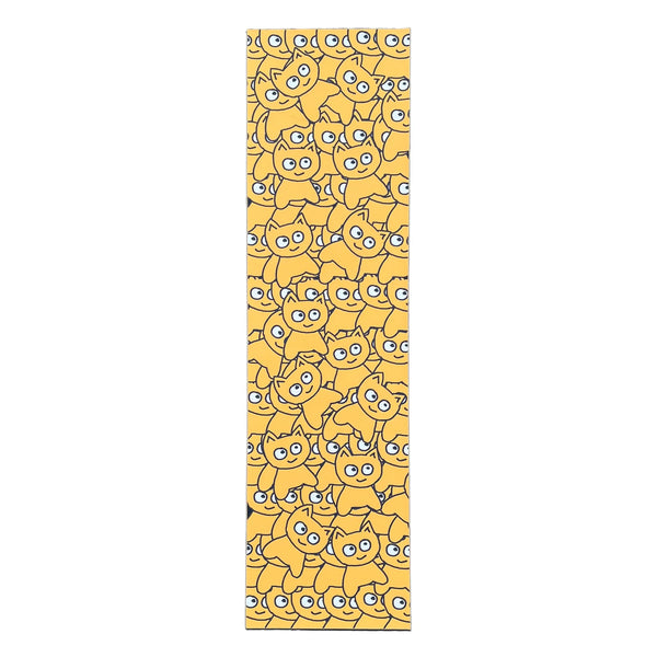 Meow sticker pile skateboard grip tape