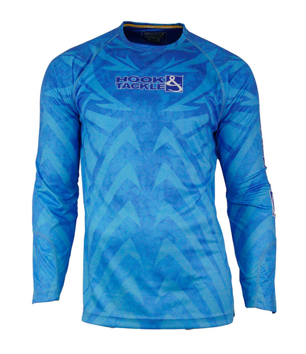 Hook & tackle armor fishing shirt ls maliblue