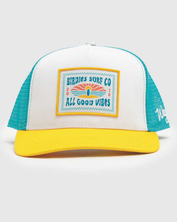 Waggle Golf birdie’s surf co trucker hat