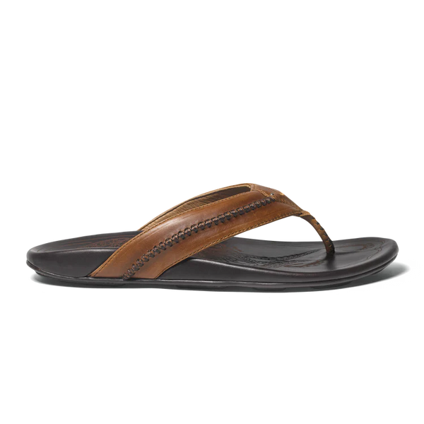 Olukai Mens mea ola tan/dark java