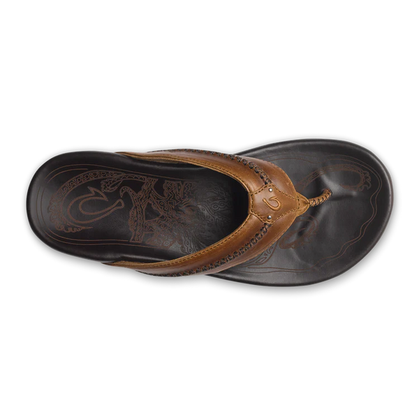 Olukai Mens mea ola tan/dark java