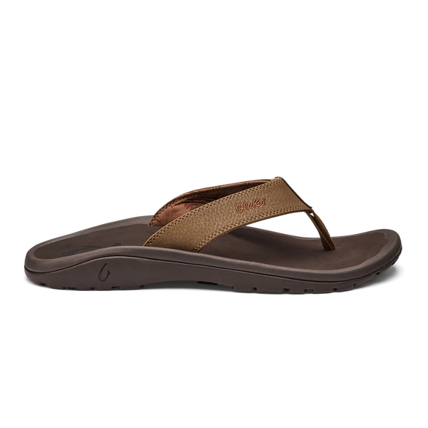 Olukai Mens ohana tan/dark java