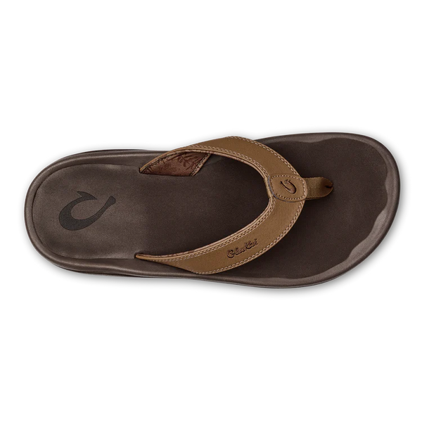Olukai Mens ohana tan/dark java
