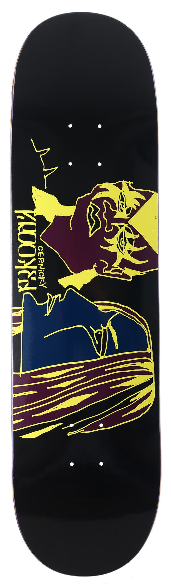 Krooked cernicky metal parking lot skateboard deck 8.25