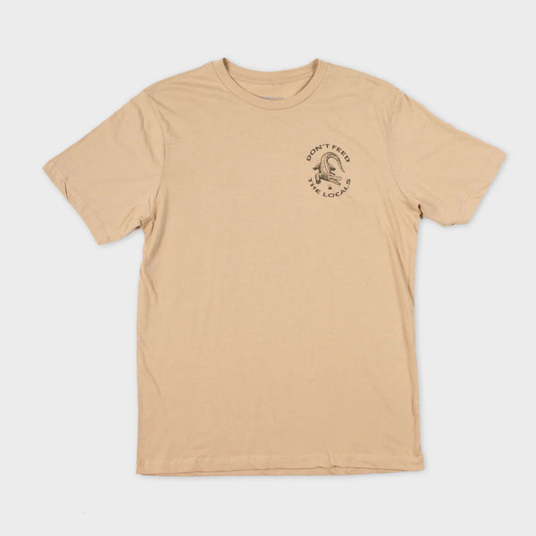 Flomotion don’t feed the locals tee tan