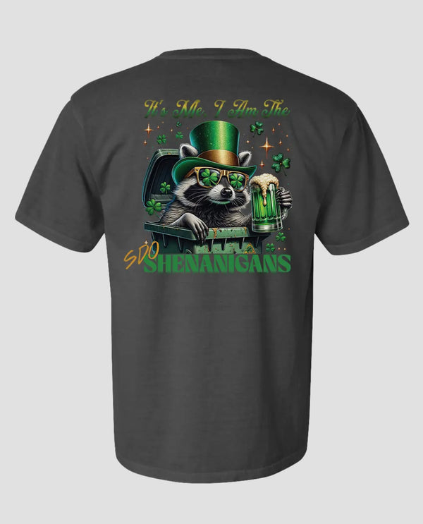 Southern down outfitters St pattys raccoon tee