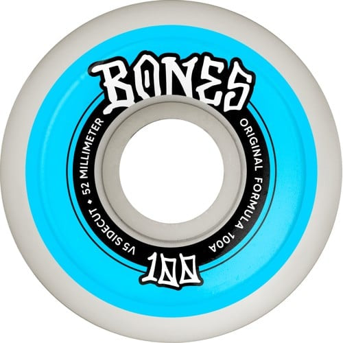 Bones wheels side cuts, original formula 52 mm 100 A white