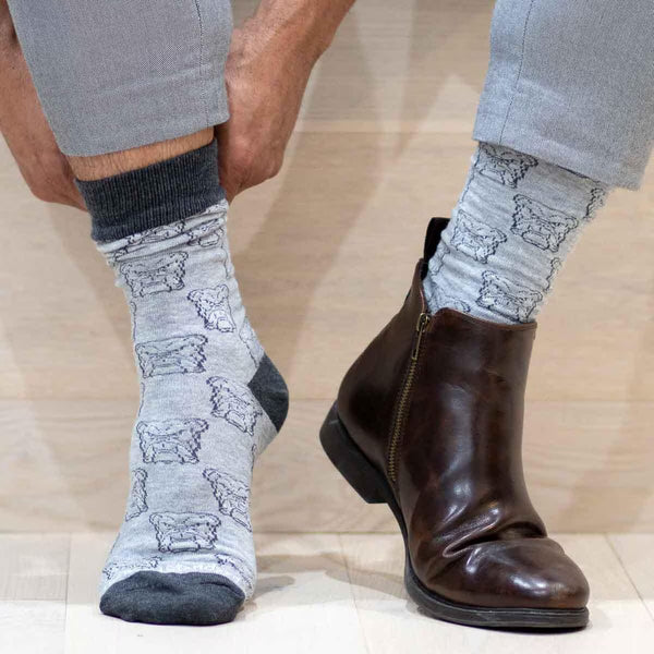 The Royal Standard Bulldog face socks