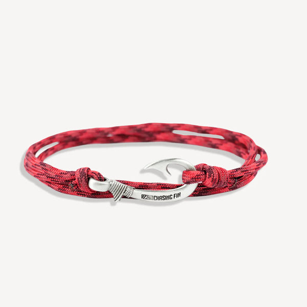 Chasing fin Red Blend Fish Hook Bracelet