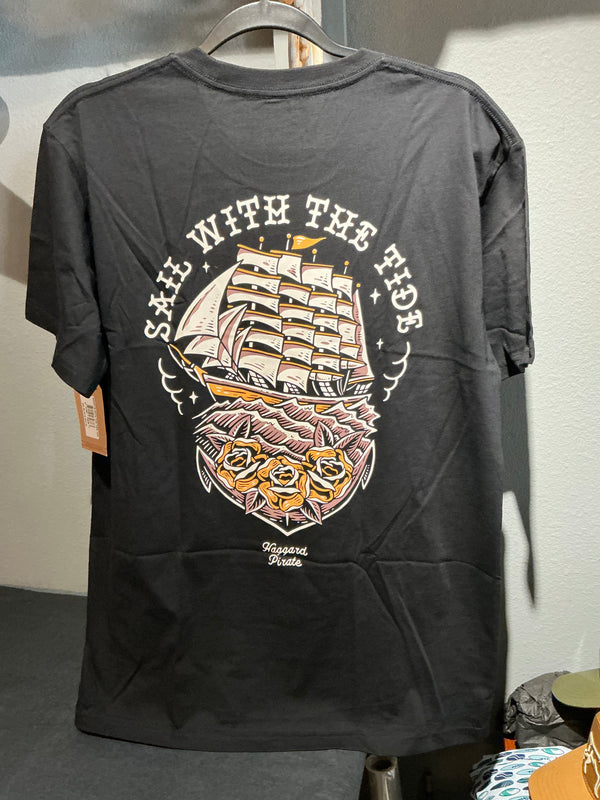 Haggard Pirate With The Tide Tee