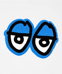 Krooked eyes medium sticker