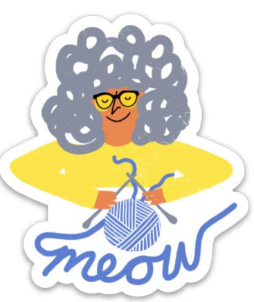 Meow grandma sticker