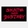 Thrasher Skate and destroy small sticker