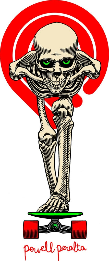 Powell tucking skeleton sticker