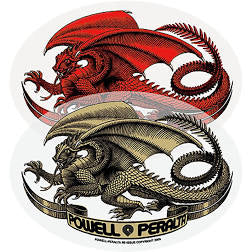POWELL OVAL DRAGON STICKER