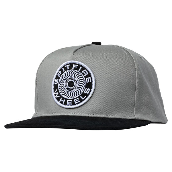 SPITFIRE CLASSIC 87 SWIRL PATCH SNAPBBACK HAT GREY/BLACK