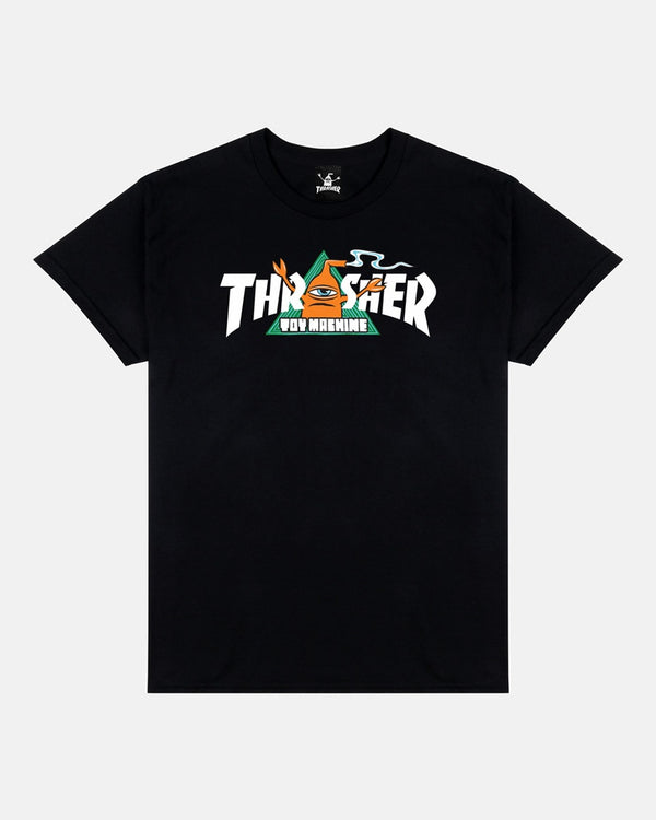 THRASHER X TOY MACHINE VORTEX BLACK SS