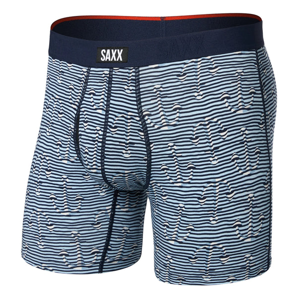 Saxx Vibe Xtra Soft Comfort Anchor Stripe Blue Boxer Brief