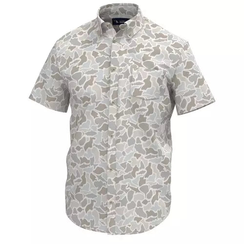 Local Boy Lowcountry Button Up Saltwater Camo