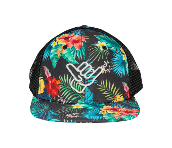 Shaka Kai Stay Tropical Trucker Hat