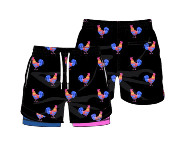 Chubbies The Cockadoodle Doozies 4 Classic Lined Swim Trunks