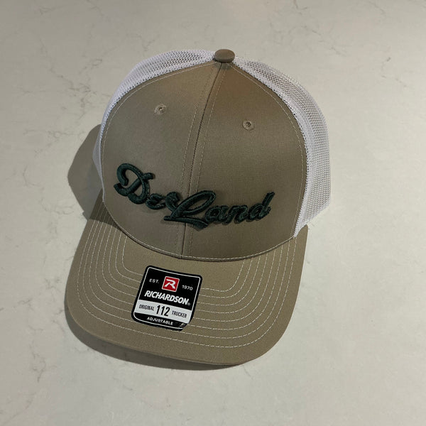 DeLand Apparel Company Cursive DeLand Richardson 112 Trucker
