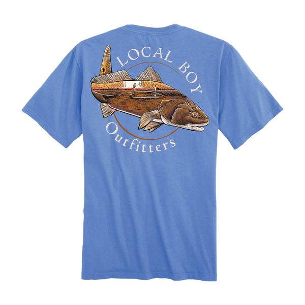 Local boy marsh red t-shirt