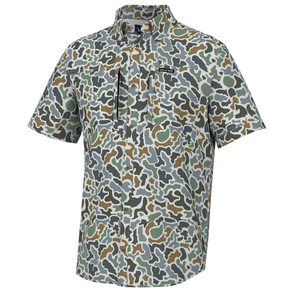 Local boy backcountry fishing shirt localflage bluff