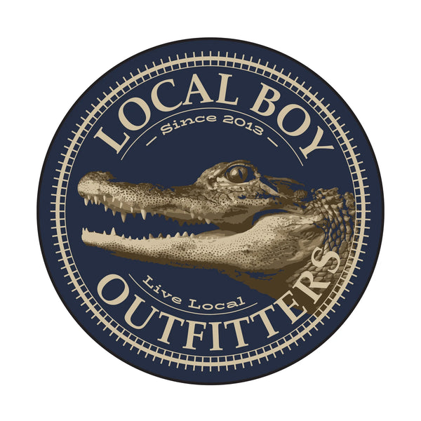 Local boy gator stamp decal sticker