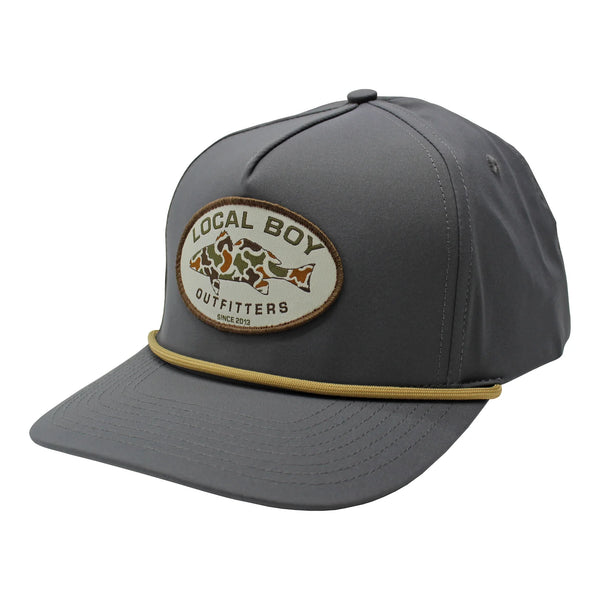 Local Boy Vintage Redfish Patch HC Rope Hat