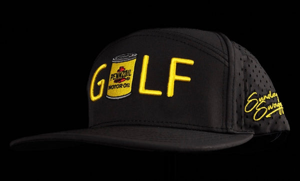 Sunday Swagger Pennzoil Flat Bill Hat-Golf
