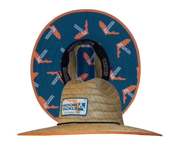 Hook & Tackle FLORIDA TAG STRETCH FIT PREMIUM STRAW FISHING HAT
