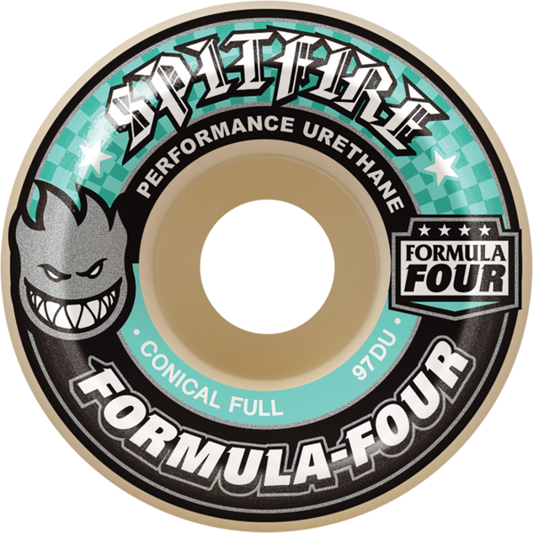 SPITFIRE F4 97a CONICAL FULL 58mm WHT W/TURQ