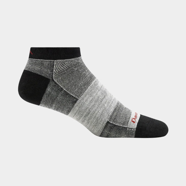 Darn Tough Men's No Show Lightweight Running Socks Charcoal