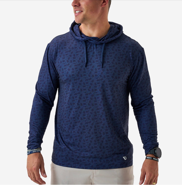 Burlebo Performance Hoodie Stars & Stripes Navy