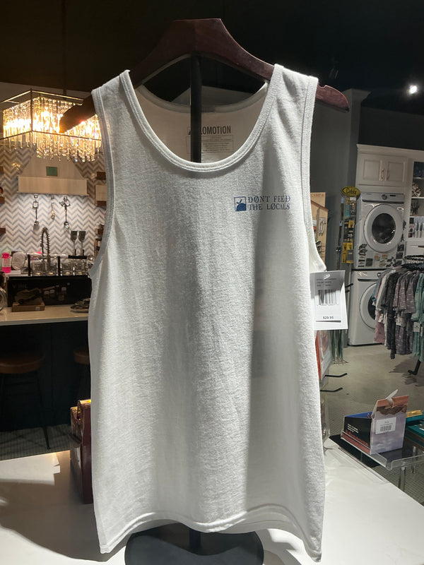 Flomotion don’t feed the locals USA tank top