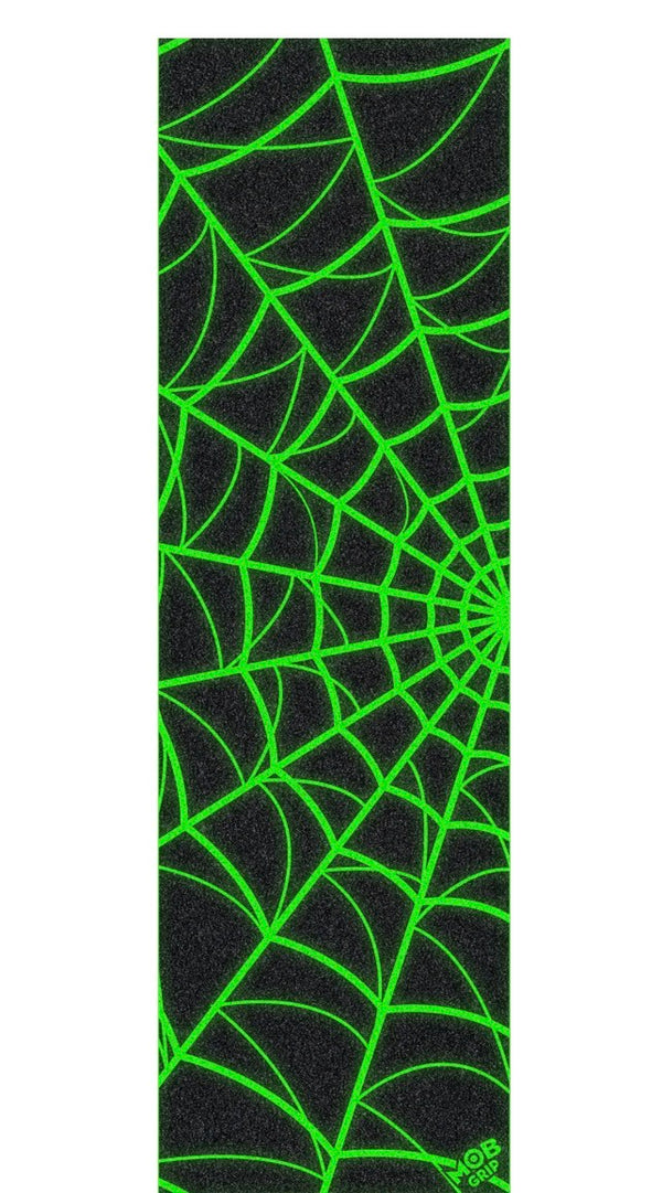 10in Web Glow In The Dark Mob Skateboard Griptape