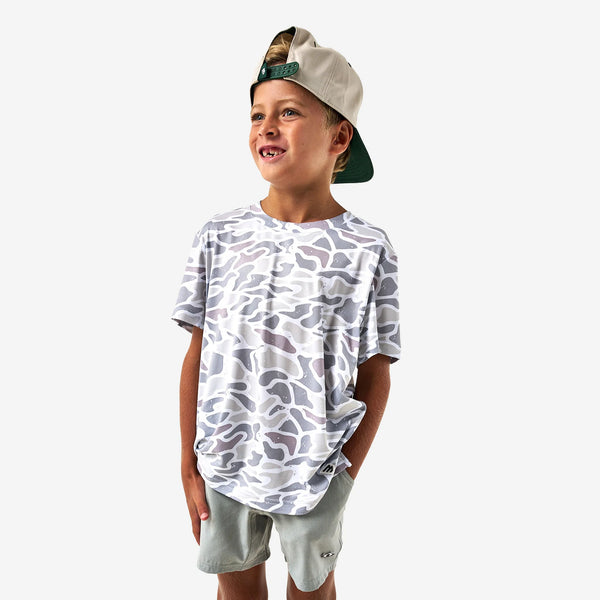 Burlebo Youth Go To Tee - White Camo