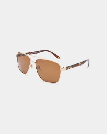 Eyeking Salt Life - Square Aviator Sunglasses - Shiny Gold Frame