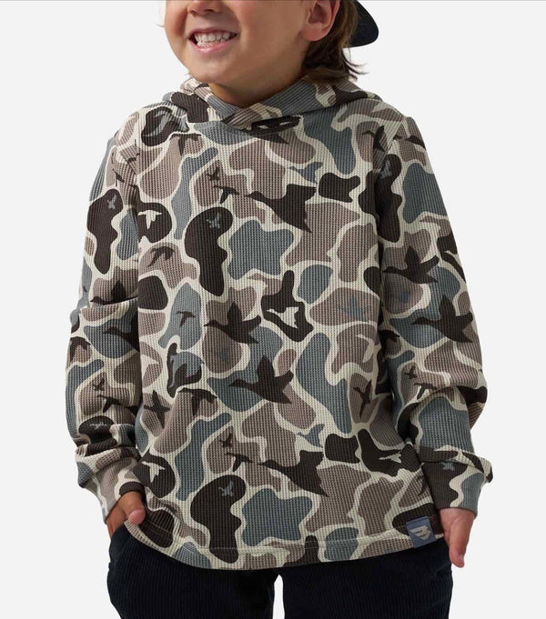 Burlebo Youth Thermal Hoodie - Mallard Mayhem Camo