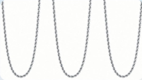 Charming Shark PVD Coated SS Rope Necklace J-2820
