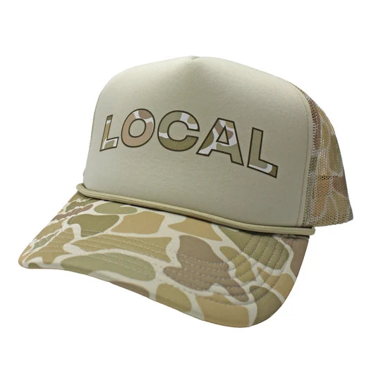 Local Girl Local Camo Desert Foam Trucker Hat