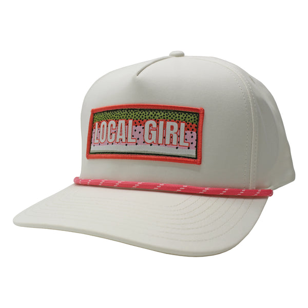 Local Girl Rainbow Patch Rope Hat