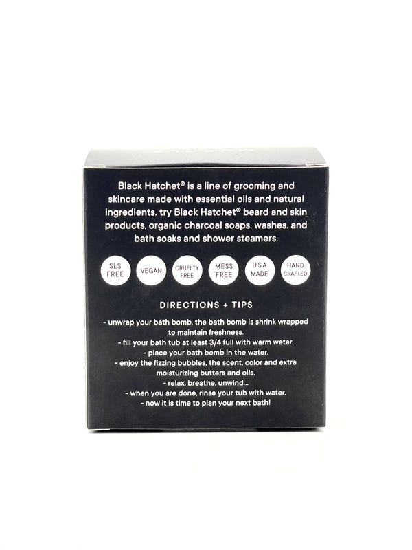 Men Bath Bomb ⚫ Black Hatchet - Muscle ⚫ Gift for Men