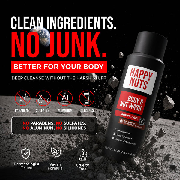 Happy Nuts Big Wood Body & Nut Wash*