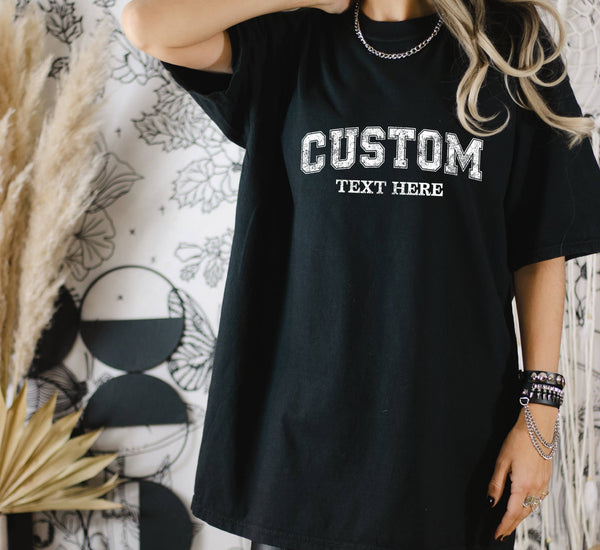 Custom Comfort Colors Shirt, Personalized Text Shirt, Custom