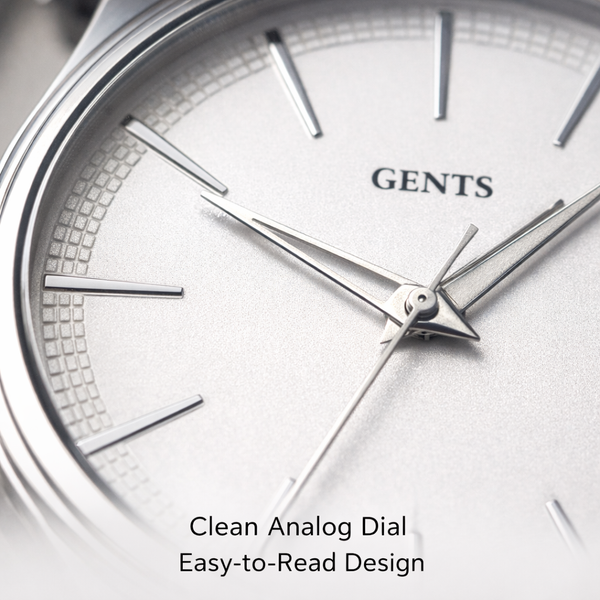 GENTS 42 mm Men’s Minimalist Leather Watch